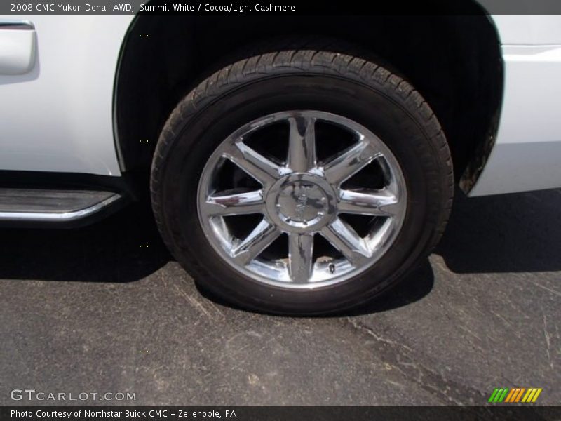 Summit White / Cocoa/Light Cashmere 2008 GMC Yukon Denali AWD