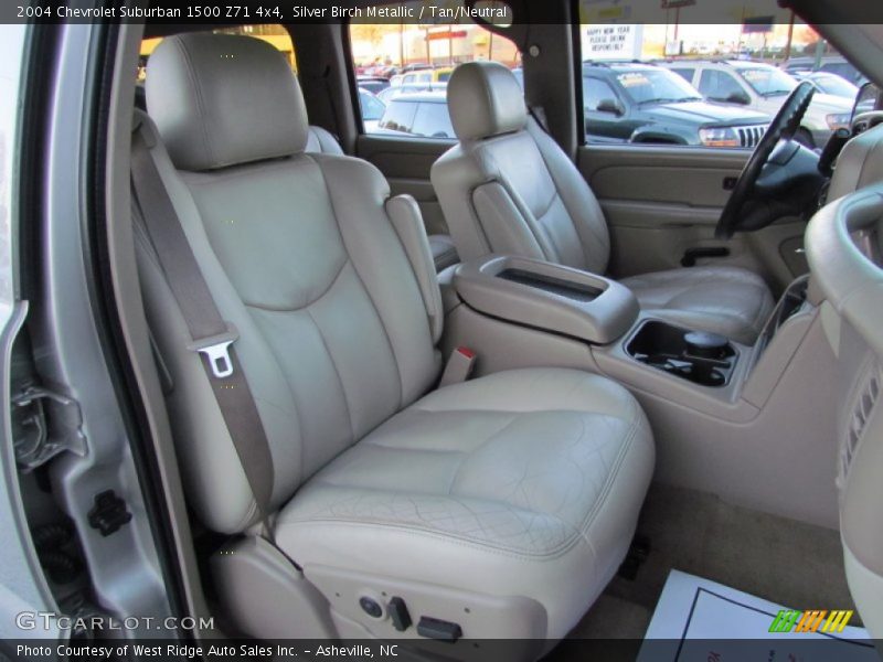 Silver Birch Metallic / Tan/Neutral 2004 Chevrolet Suburban 1500 Z71 4x4