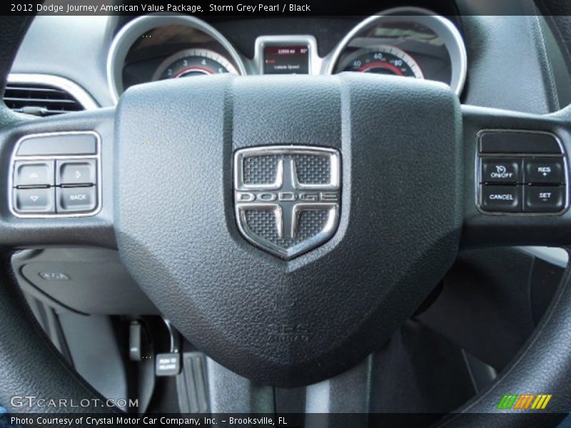 Storm Grey Pearl / Black 2012 Dodge Journey American Value Package