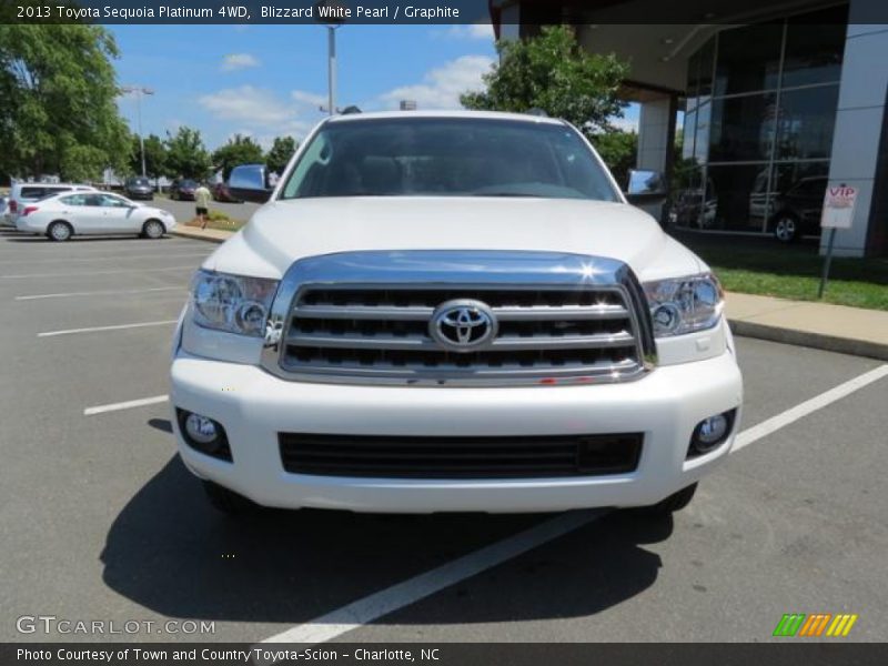 Blizzard White Pearl / Graphite 2013 Toyota Sequoia Platinum 4WD