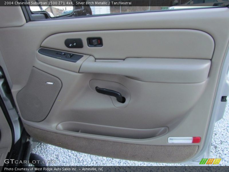 Silver Birch Metallic / Tan/Neutral 2004 Chevrolet Suburban 1500 Z71 4x4