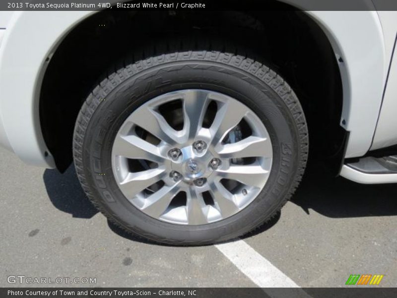 Blizzard White Pearl / Graphite 2013 Toyota Sequoia Platinum 4WD