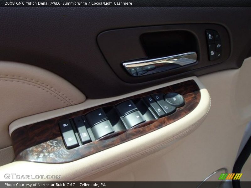 Summit White / Cocoa/Light Cashmere 2008 GMC Yukon Denali AWD
