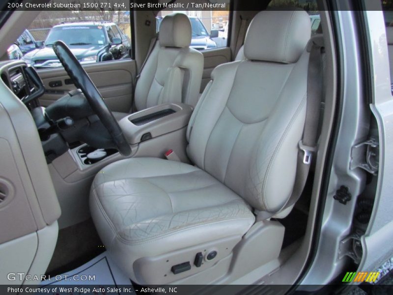 Silver Birch Metallic / Tan/Neutral 2004 Chevrolet Suburban 1500 Z71 4x4