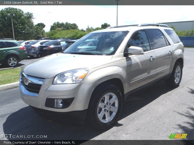 Gold Mist / Tan 2009 Saturn Outlook XE