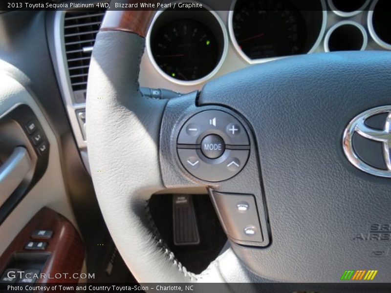 Blizzard White Pearl / Graphite 2013 Toyota Sequoia Platinum 4WD