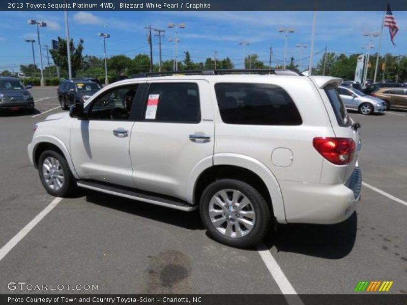 Blizzard White Pearl / Graphite 2013 Toyota Sequoia Platinum 4WD