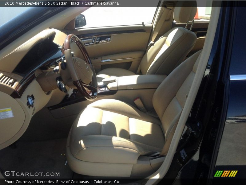 Black / Cashmere/Savanna 2010 Mercedes-Benz S 550 Sedan