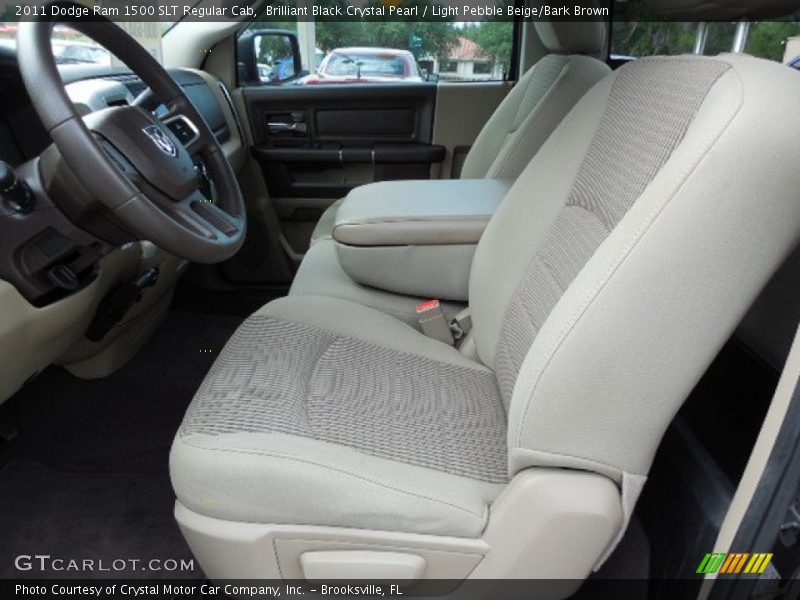 Brilliant Black Crystal Pearl / Light Pebble Beige/Bark Brown 2011 Dodge Ram 1500 SLT Regular Cab