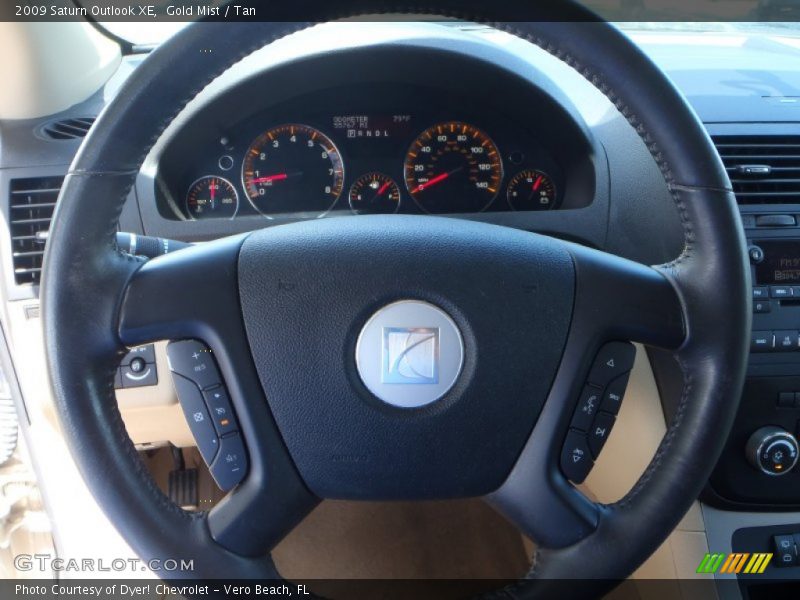 Gold Mist / Tan 2009 Saturn Outlook XE
