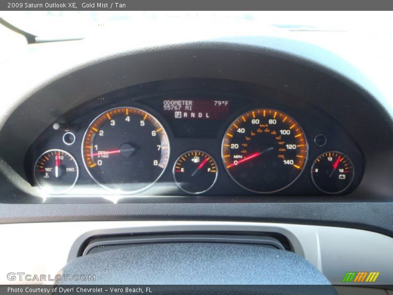 Gold Mist / Tan 2009 Saturn Outlook XE