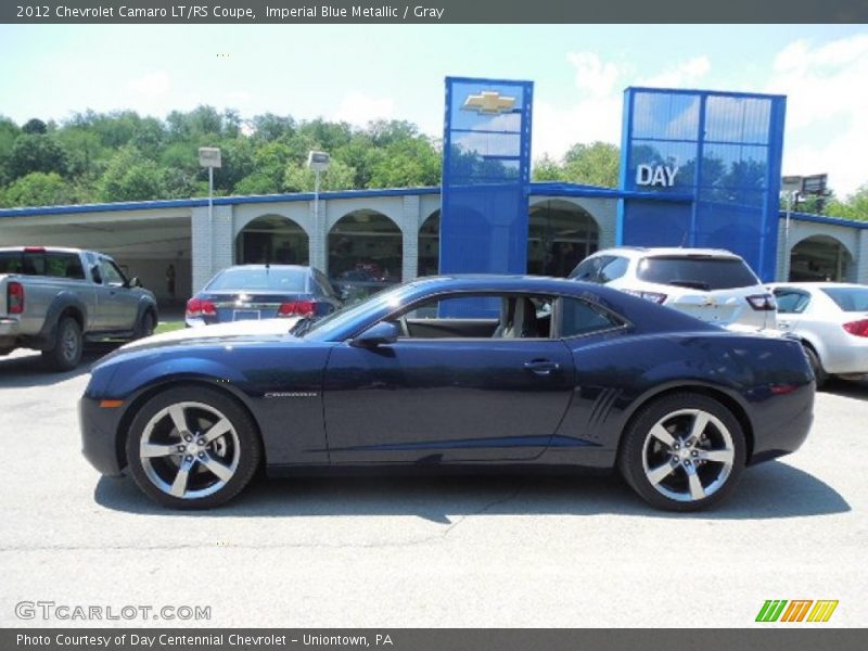 Imperial Blue Metallic / Gray 2012 Chevrolet Camaro LT/RS Coupe