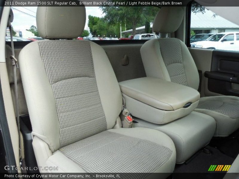 Brilliant Black Crystal Pearl / Light Pebble Beige/Bark Brown 2011 Dodge Ram 1500 SLT Regular Cab