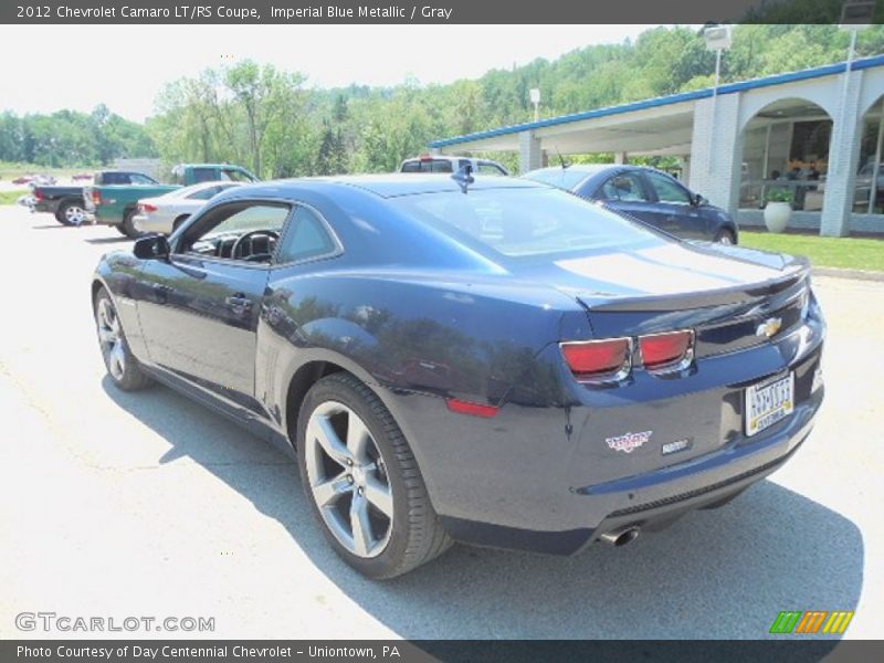 Imperial Blue Metallic / Gray 2012 Chevrolet Camaro LT/RS Coupe