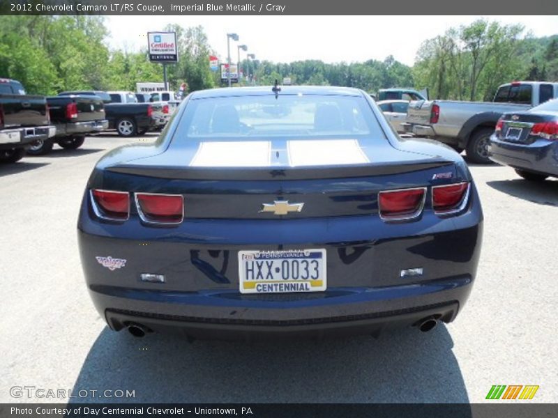 Imperial Blue Metallic / Gray 2012 Chevrolet Camaro LT/RS Coupe