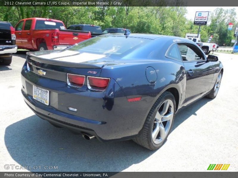 Imperial Blue Metallic / Gray 2012 Chevrolet Camaro LT/RS Coupe