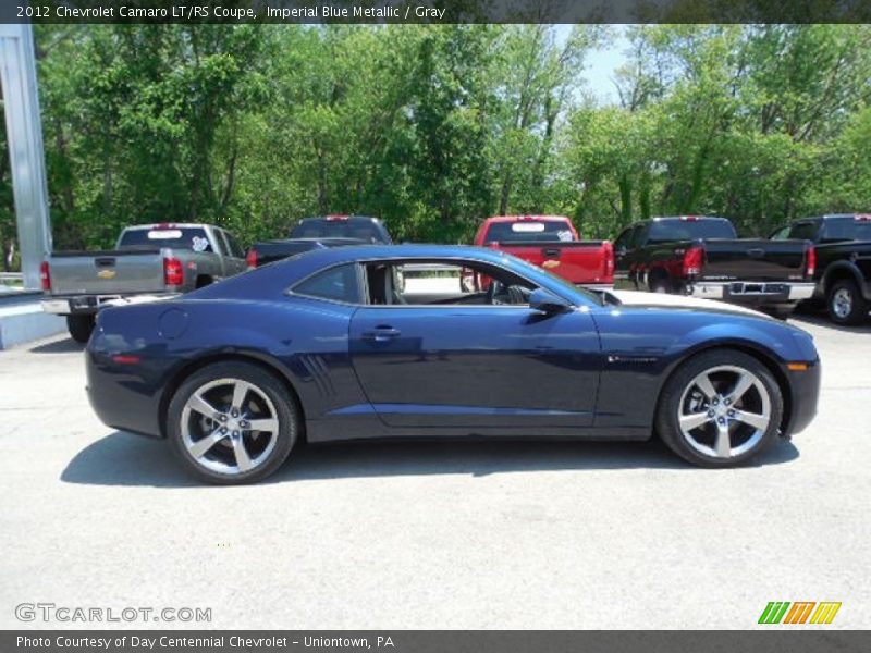 Imperial Blue Metallic / Gray 2012 Chevrolet Camaro LT/RS Coupe