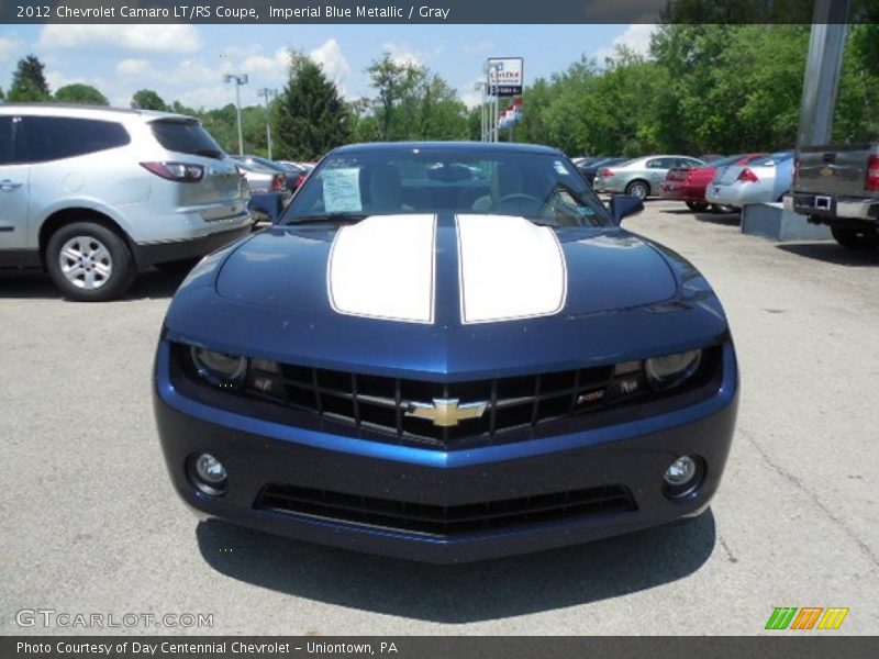 Imperial Blue Metallic / Gray 2012 Chevrolet Camaro LT/RS Coupe