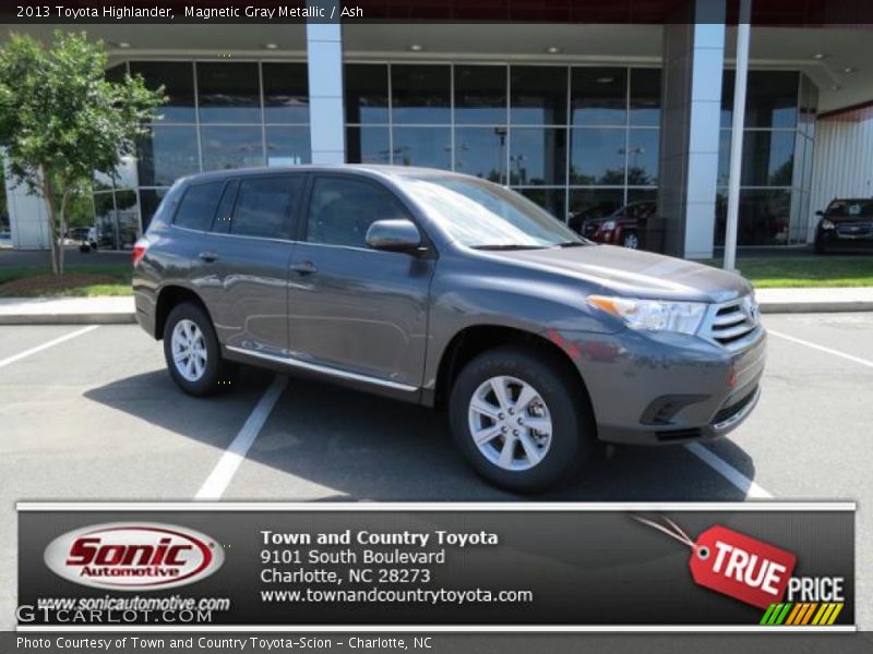 Magnetic Gray Metallic / Ash 2013 Toyota Highlander