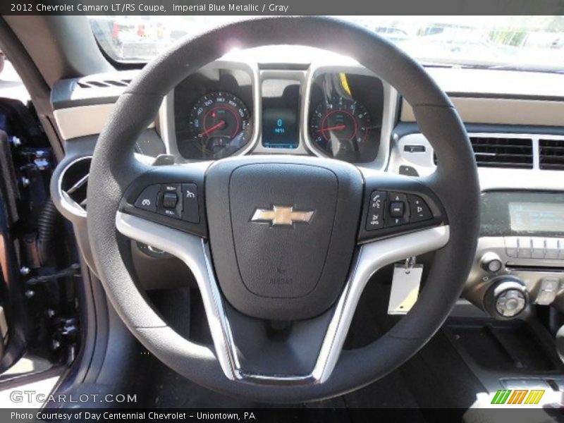 Imperial Blue Metallic / Gray 2012 Chevrolet Camaro LT/RS Coupe