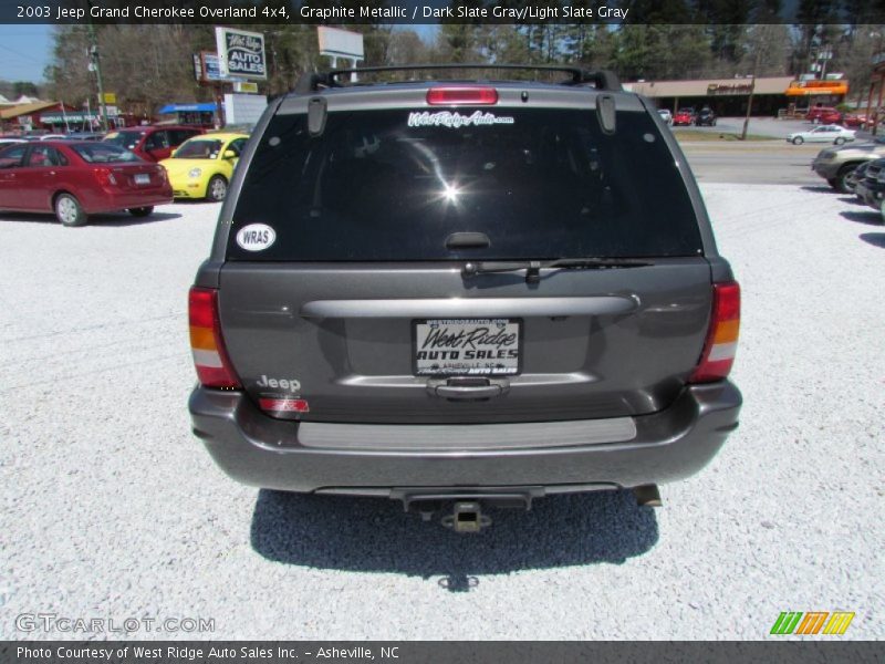 Graphite Metallic / Dark Slate Gray/Light Slate Gray 2003 Jeep Grand Cherokee Overland 4x4