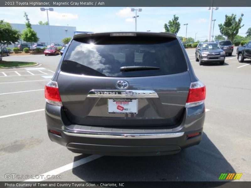 Magnetic Gray Metallic / Ash 2013 Toyota Highlander