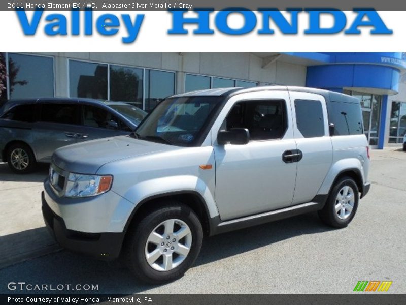 Alabaster Silver Metallic / Gray 2011 Honda Element EX 4WD