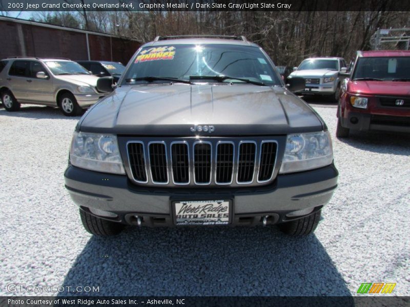 Graphite Metallic / Dark Slate Gray/Light Slate Gray 2003 Jeep Grand Cherokee Overland 4x4