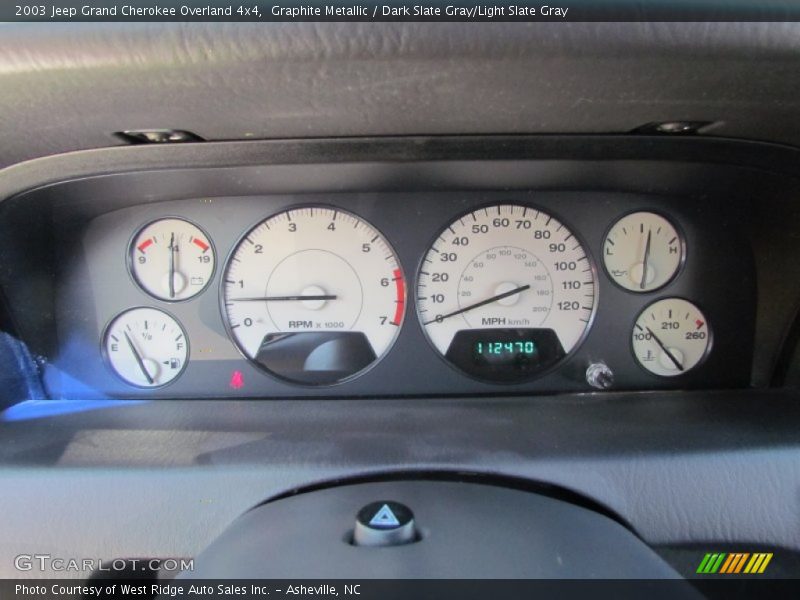 Graphite Metallic / Dark Slate Gray/Light Slate Gray 2003 Jeep Grand Cherokee Overland 4x4