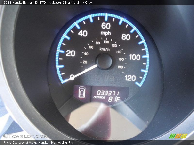 Alabaster Silver Metallic / Gray 2011 Honda Element EX 4WD