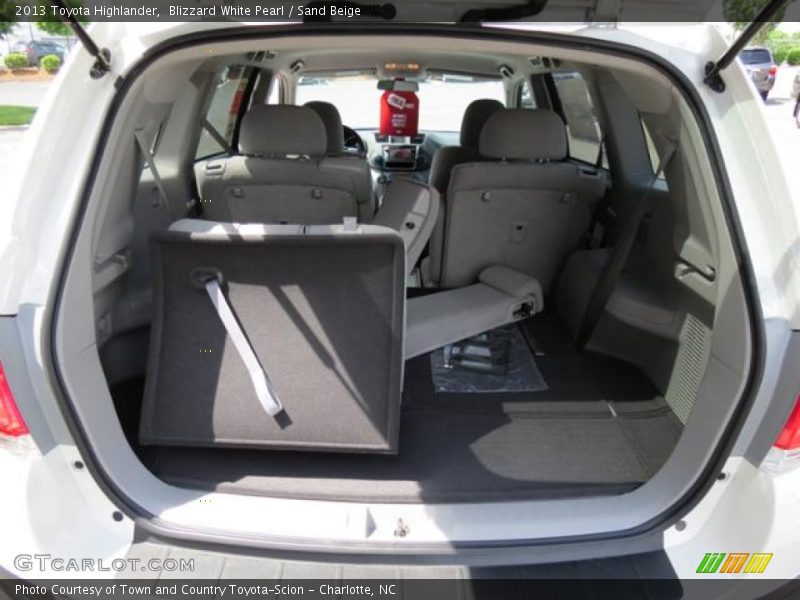 Blizzard White Pearl / Sand Beige 2013 Toyota Highlander