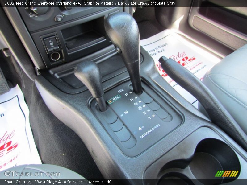 Graphite Metallic / Dark Slate Gray/Light Slate Gray 2003 Jeep Grand Cherokee Overland 4x4