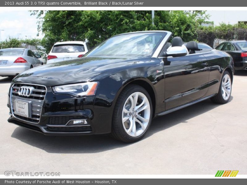 Brilliant Black / Black/Lunar Silver 2013 Audi S5 3.0 TFSI quattro Convertible