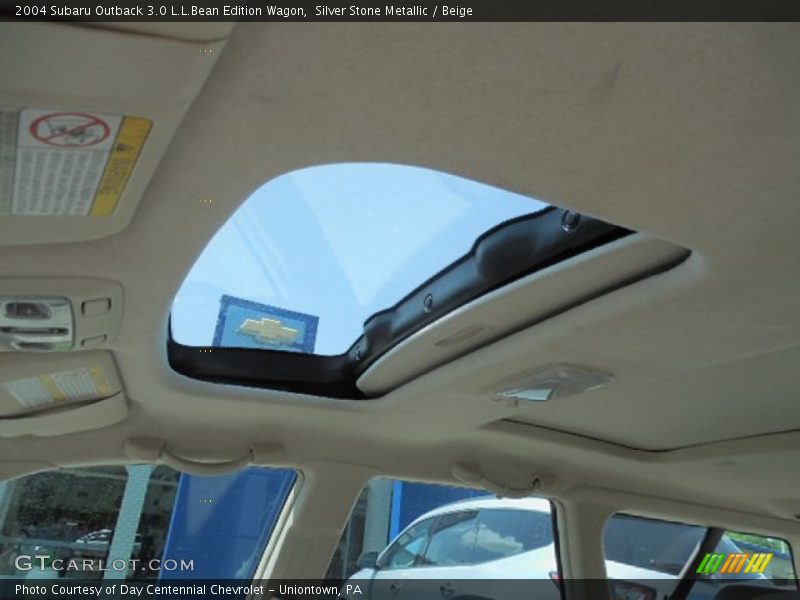 Silver Stone Metallic / Beige 2004 Subaru Outback 3.0 L.L.Bean Edition Wagon