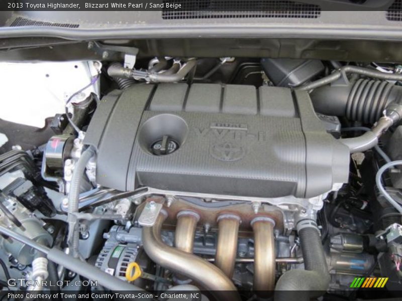 Blizzard White Pearl / Sand Beige 2013 Toyota Highlander