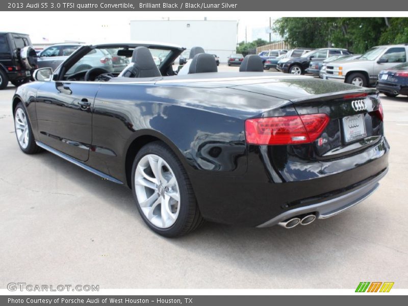 Brilliant Black / Black/Lunar Silver 2013 Audi S5 3.0 TFSI quattro Convertible
