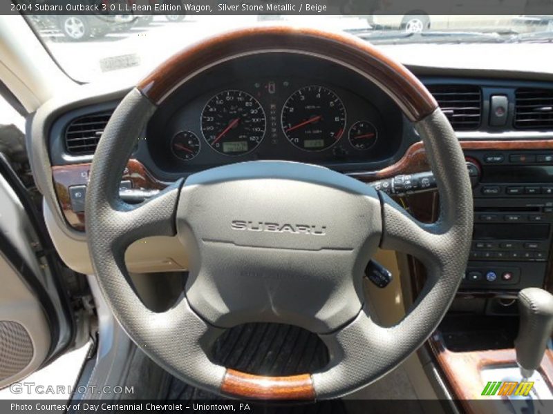 Silver Stone Metallic / Beige 2004 Subaru Outback 3.0 L.L.Bean Edition Wagon