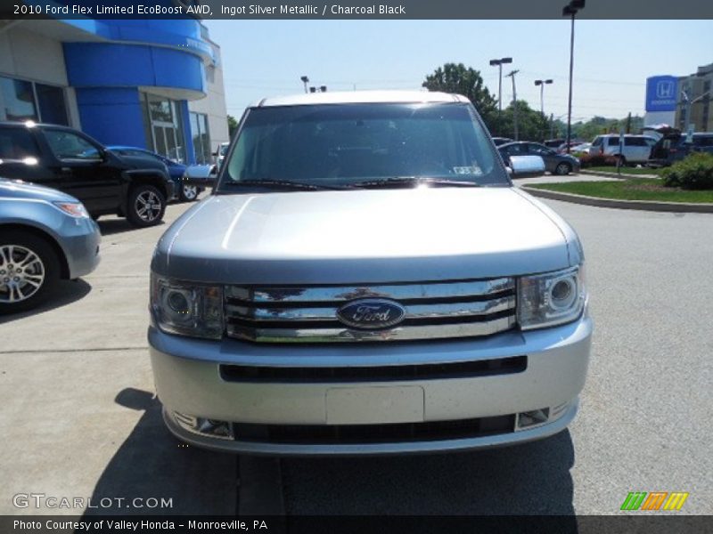 Ingot Silver Metallic / Charcoal Black 2010 Ford Flex Limited EcoBoost AWD