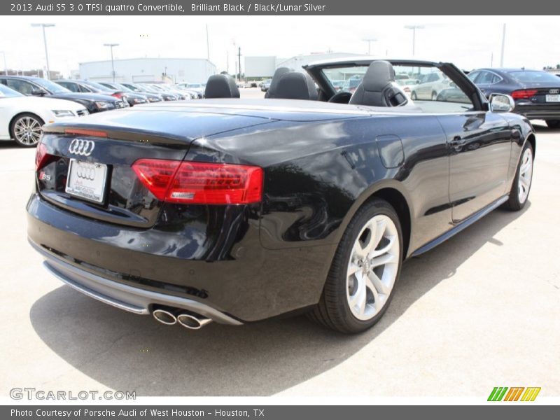 Brilliant Black / Black/Lunar Silver 2013 Audi S5 3.0 TFSI quattro Convertible