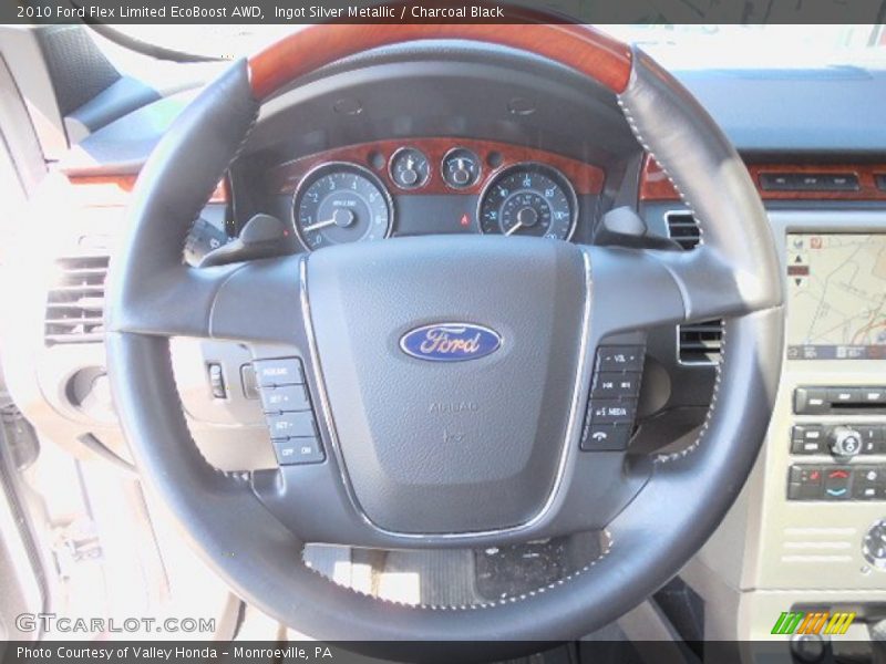 Ingot Silver Metallic / Charcoal Black 2010 Ford Flex Limited EcoBoost AWD