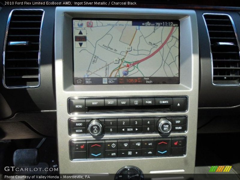 Ingot Silver Metallic / Charcoal Black 2010 Ford Flex Limited EcoBoost AWD