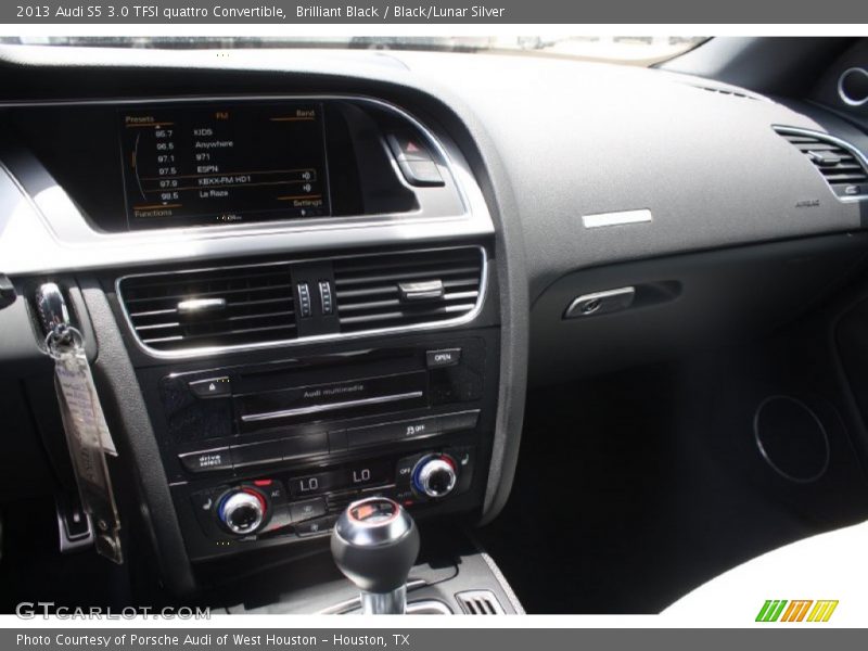 Brilliant Black / Black/Lunar Silver 2013 Audi S5 3.0 TFSI quattro Convertible