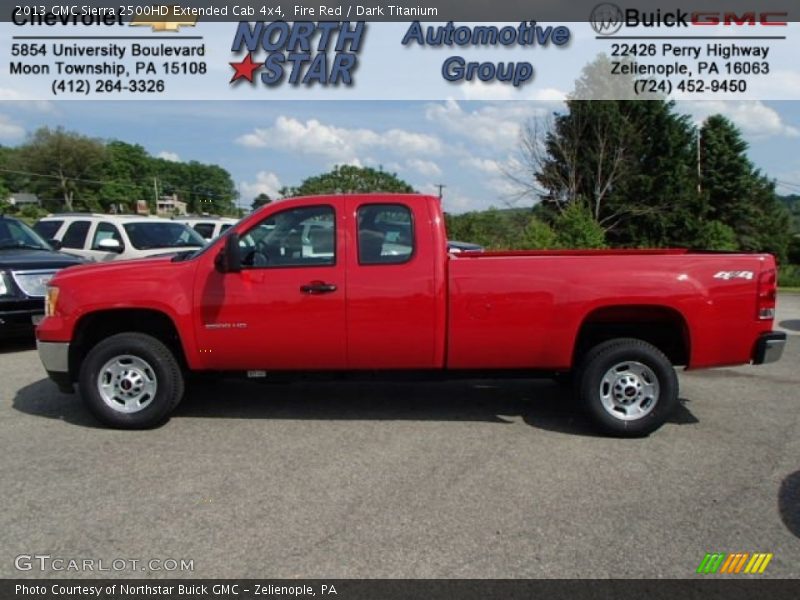 Fire Red / Dark Titanium 2013 GMC Sierra 2500HD Extended Cab 4x4