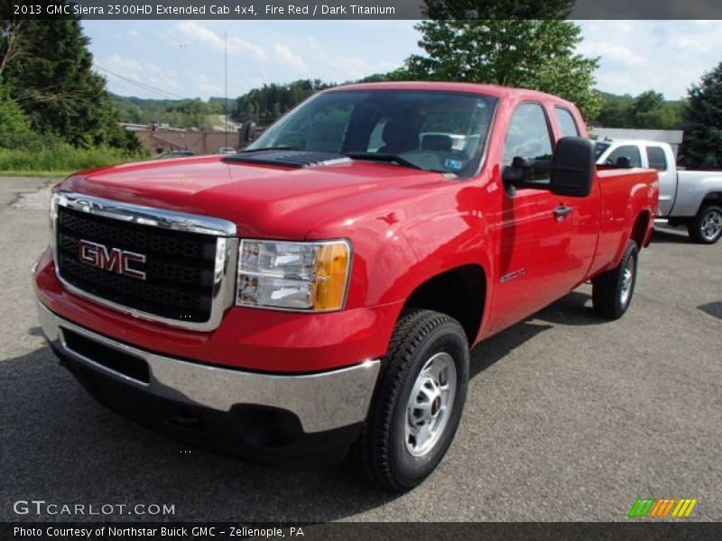 Fire Red / Dark Titanium 2013 GMC Sierra 2500HD Extended Cab 4x4