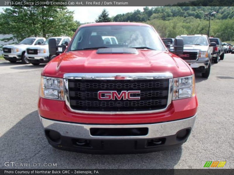 Fire Red / Dark Titanium 2013 GMC Sierra 2500HD Extended Cab 4x4