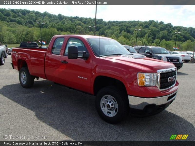 Fire Red / Dark Titanium 2013 GMC Sierra 2500HD Extended Cab 4x4