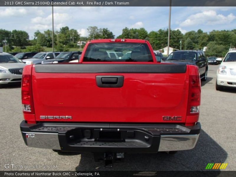 Fire Red / Dark Titanium 2013 GMC Sierra 2500HD Extended Cab 4x4