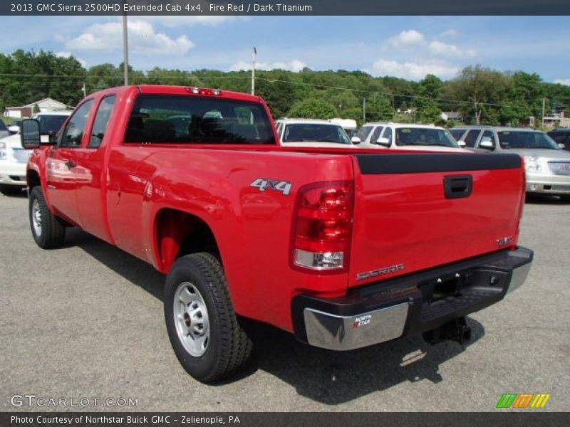 Fire Red / Dark Titanium 2013 GMC Sierra 2500HD Extended Cab 4x4
