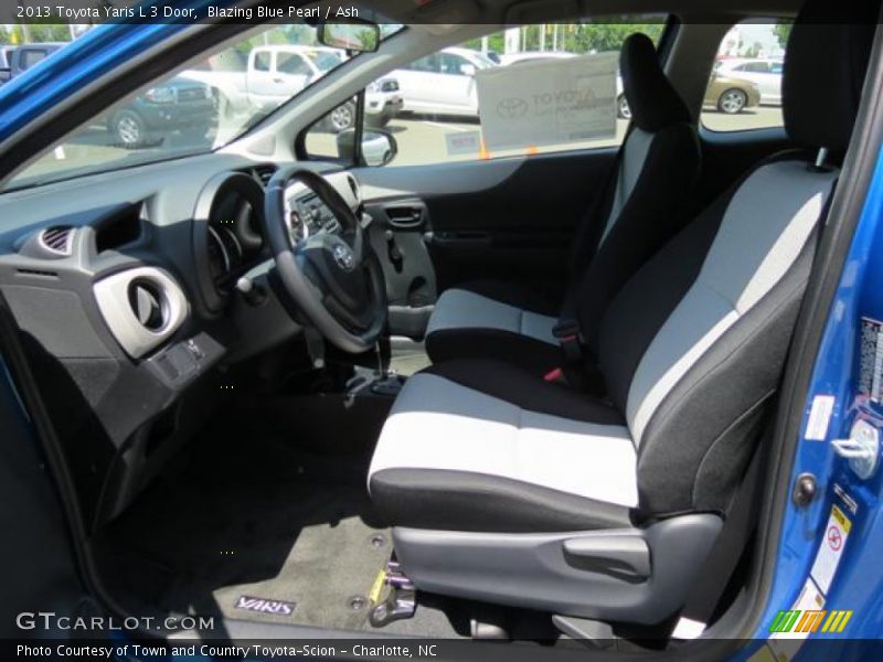 Blazing Blue Pearl / Ash 2013 Toyota Yaris L 3 Door