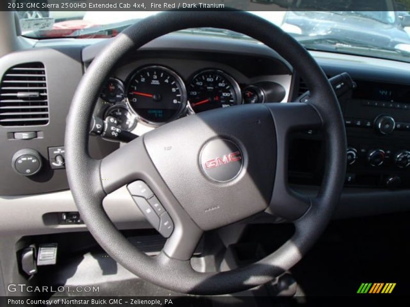 Fire Red / Dark Titanium 2013 GMC Sierra 2500HD Extended Cab 4x4